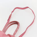 PRADA Hand Bag Nylon 2way Pink Gold Auth 156270-10
