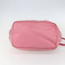 PRADA Hand Bag Nylon 2way Pink Gold Auth 156270-5