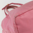 PRADA Hand Bag Nylon 2way Pink Gold Auth 156270-16