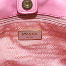 PRADA Hand Bag Nylon 2way Pink Gold Auth 156270-19