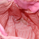 PRADA Hand Bag Nylon 2way Pink Gold Auth 156270-21