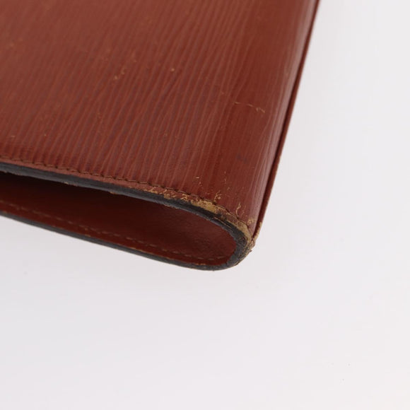 LOUIS VUITTON Epi Art Deco Clutch Bag Brown M52633 LV Auth 156274