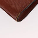 LOUIS VUITTON Epi Art Deco Clutch Bag Brown M52633 LV Auth 156274-12