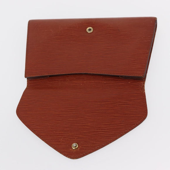 LOUIS VUITTON Epi Art Deco Clutch Bag Brown M52633 LV Auth 156274