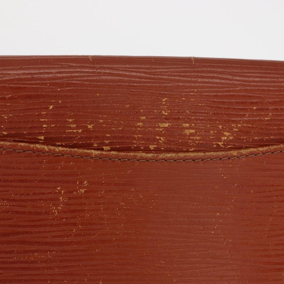 LOUIS VUITTON Epi Art Deco Clutch Bag Brown M52633 LV Auth 156274