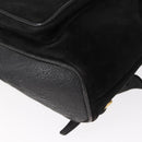 GUCCI Bamboo Backpack Leather Black Gold 003 2058 0030 Auth 156278-15