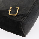 GUCCI Bamboo Backpack Leather Black Gold 003 2058 0030 Auth 156278-16