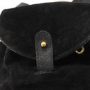 GUCCI Bamboo Backpack Leather Black Gold 003 2058 0030 Auth 156278-18