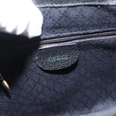 GUCCI Bamboo Backpack Leather Black Gold 003 2058 0030 Auth 156278-21