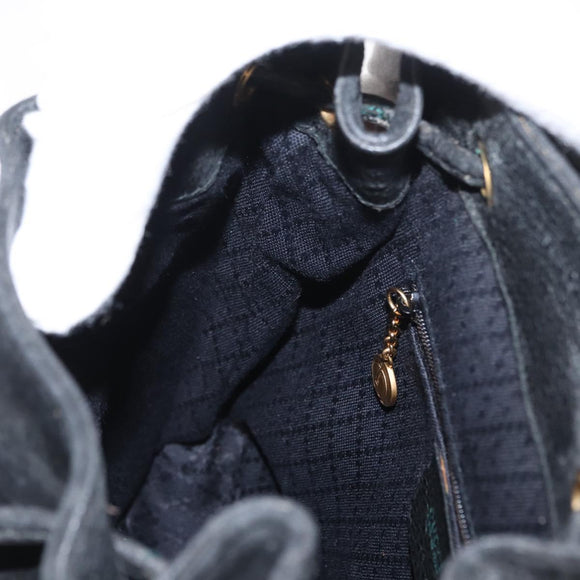 GUCCI Bamboo Backpack Leather Black Gold 003 2058 0030 Auth 156278