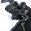 GUCCI Bamboo Backpack Leather Black Gold 003 2058 0030 Auth 156278-27