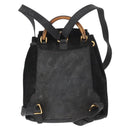 GUCCI Bamboo Backpack Leather Black Gold 003 2058 0030 Auth 156278-3