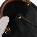 GUCCI Bamboo Backpack Leather Black Gold 003 2058 0030 Auth 156278-7