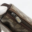 GUCCI GG Supreme Web Sherry Line Bag PVC Beige Gold 89 02 077 Auth 156279-14