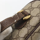 GUCCI GG Supreme Web Sherry Line Bag PVC Beige Gold 89 02 077 Auth 156279-15