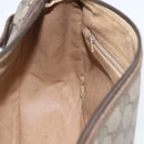 GUCCI GG Supreme Web Sherry Line Bag PVC Beige Gold 89 02 077 Auth 156279-20