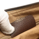 GUCCI GG Supreme Web Sherry Line Bag PVC Beige Gold 89 02 077 Auth 156279-23