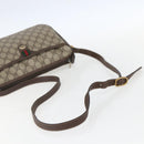 GUCCI GG Supreme Web Sherry Line Bag PVC Beige Gold 89 02 077 Auth 156279-7
