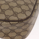 GUCCI GG Supreme Web Sherry Line Bag PVC Beige Gold 89 02 077 Auth 156280-12