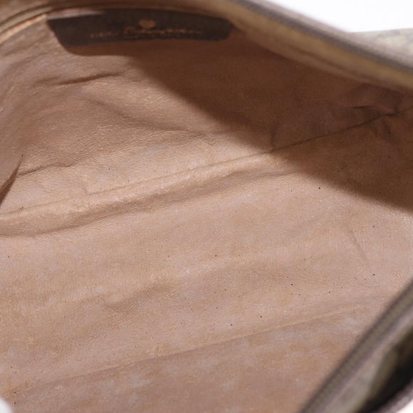 GUCCI GG Supreme Web Sherry Line Bag PVC Beige Gold 89 02 077 Auth 156280