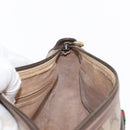 GUCCI GG Supreme Web Sherry Line Bag PVC Beige Gold 89 02 077 Auth 156280-19