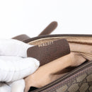 GUCCI GG Supreme Web Sherry Line Bag PVC Beige Gold 89 02 077 Auth 156280-24