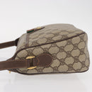 GUCCI GG Supreme Web Sherry Line Bag PVC Beige Gold 89 02 077 Auth 156280-5