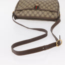 GUCCI GG Supreme Web Sherry Line Bag PVC Beige Gold 89 02 077 Auth 156280-7