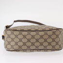 GUCCI GG Supreme Web Sherry Line Bag PVC Beige Gold 89 02 077 Auth 156280-9
