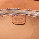 CELINE Macadam Canvas Shoulder Bag PVC Leather Brown Gold Auth 156281-15