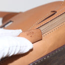 CELINE Macadam Canvas Shoulder Bag PVC Leather Brown Gold Auth 156281-21