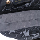 Salvatore Ferragamo Vala Hand Bag Enamel 2way Black Gold Auth 156283-19