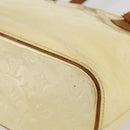 LOUIS VUITTON Monogram Vernis Houston Hand Bag Perle M91342 LV Auth 156285-14