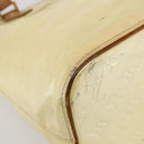 LOUIS VUITTON Monogram Vernis Houston Hand Bag Perle M91342 LV Auth 156285-9