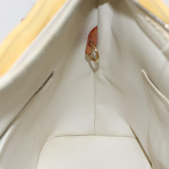 LOUIS VUITTON Monogram Vernis Houston Hand Bag Perle M91342 LV Auth 156285