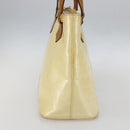 LOUIS VUITTON Monogram Vernis Houston Hand Bag Perle M91342 LV Auth 156285-3