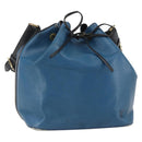 LOUIS VUITTON Epi Petit Noe Bag Bicolor Black Blue M44152 LV Auth 156287-1