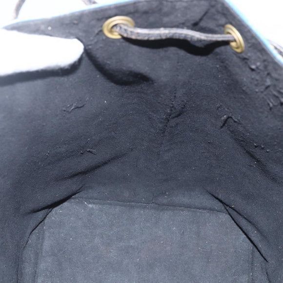 LOUIS VUITTON Epi Petit Noe Bag Bicolor Black Blue M44152 LV Auth 156287