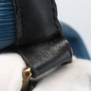 LOUIS VUITTON Epi Petit Noe Bag Bicolor Black Blue M44152 LV Auth 156287-12
