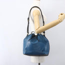 LOUIS VUITTON Epi Petit Noe Bag Bicolor Black Blue M44152 LV Auth 156287-19
