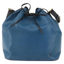 LOUIS VUITTON Epi Petit Noe Bag Bicolor Black Blue M44152 LV Auth 156287-13