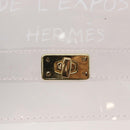 HERMES Vinyl Kelly Hand Bag Clear Auth 156293-14