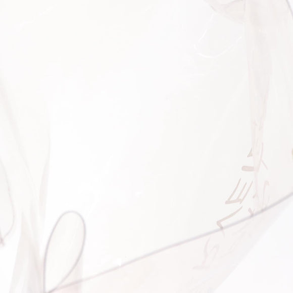 HERMES Vinyl Kelly Hand Bag Clear Auth 156293