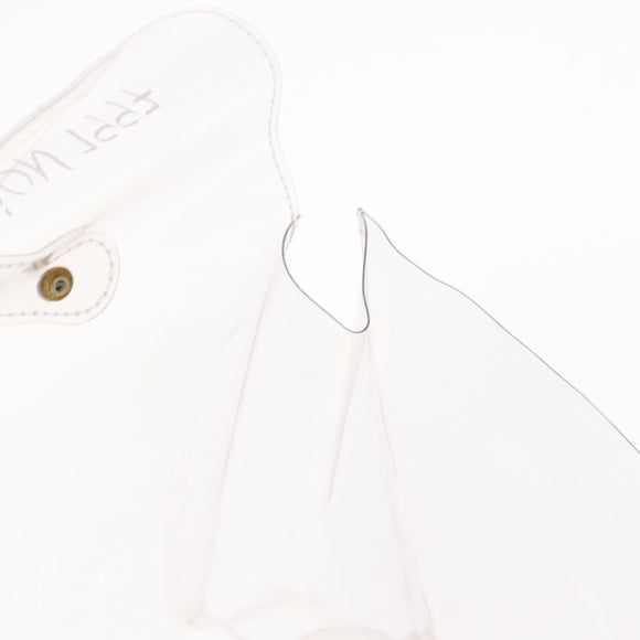 HERMES Vinyl Kelly Hand Bag Clear Auth 156293