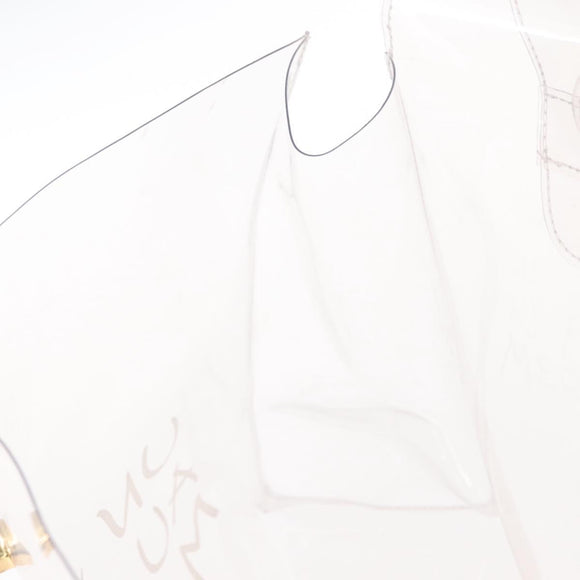 HERMES Vinyl Kelly Hand Bag Clear Auth 156293