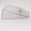 HERMES Vinyl Kelly Hand Bag Clear Auth 156293-4