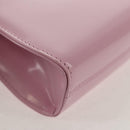 Salvatore Ferragamo Chain Gancini Shoulder Pouch Enamel 2way Pink Auth 156294V-12
