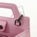 Salvatore Ferragamo Chain Gancini Shoulder Pouch Enamel 2way Pink Auth 156294V-15