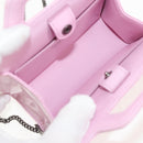 Salvatore Ferragamo Chain Gancini Shoulder Pouch Enamel 2way Pink Auth 156294V-18