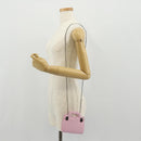 Salvatore Ferragamo Chain Gancini Shoulder Pouch Enamel 2way Pink Auth 156294V-22